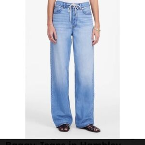 Madewell low slung baggy drawstring airy denim jeans 30T